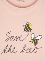 Organic Cotton t-shirt with slogan print