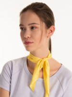 Satin rubber band with scarf