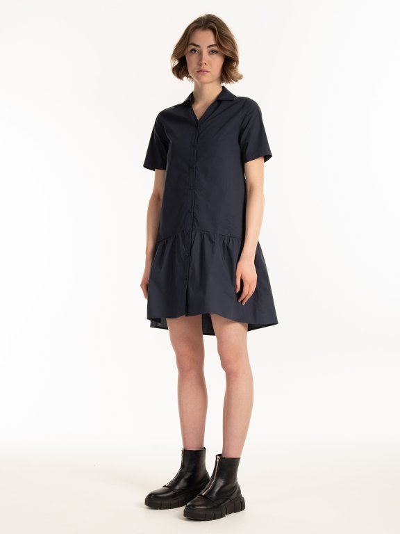 Shirt dress with pocket