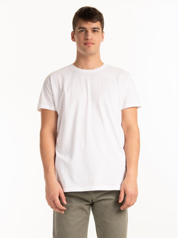T-shirt basic o regularnym kroju