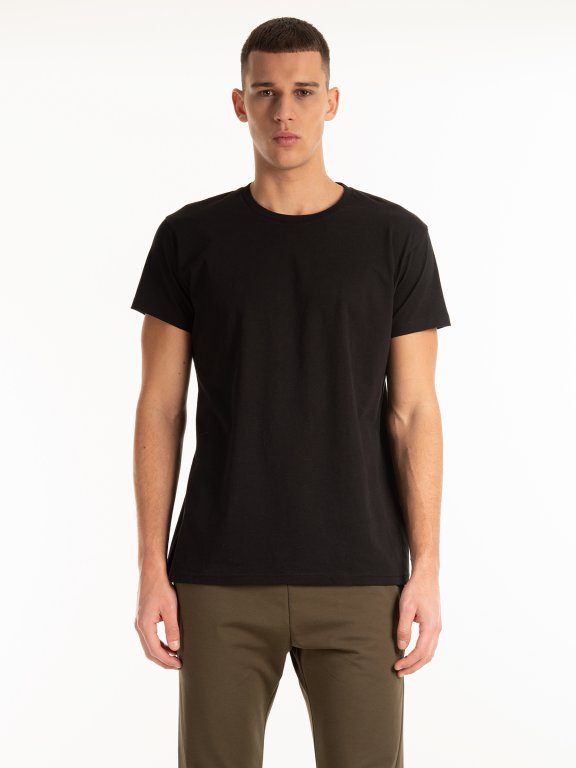 T-shirt basic o regularnym kroju
