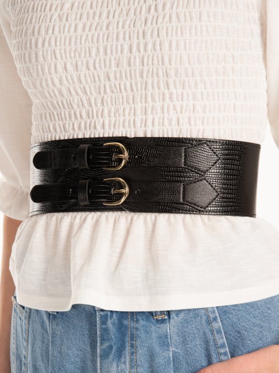 Wide waist belt