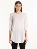 Longline 3/4 sleeve t-shirt