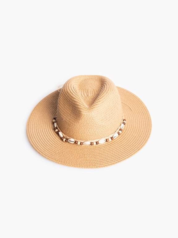 Fedora hat with shells