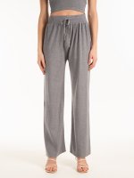 Wide leg knitted trousers