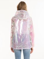 Holographic hooded jacket