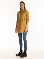 Longline cotton blouse