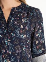 Floral viscose blouse