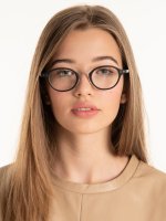 Round clear lens glasses