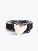 Heart buckle belt