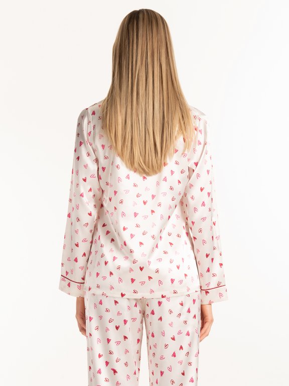 Pizsamás ing nyomtatással