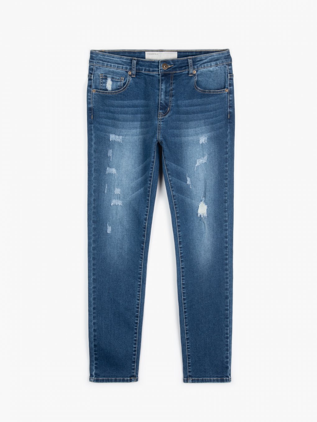 Damaged slim fit jeans