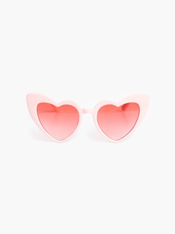 Okulary przeciwsłoneczne z oprawką w kształcie serca