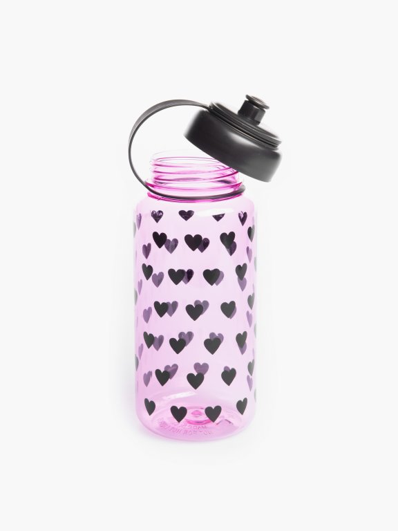 Bottle with hearts