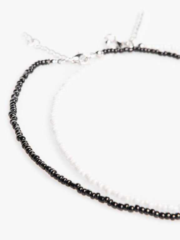 2-pack beaded necklaces