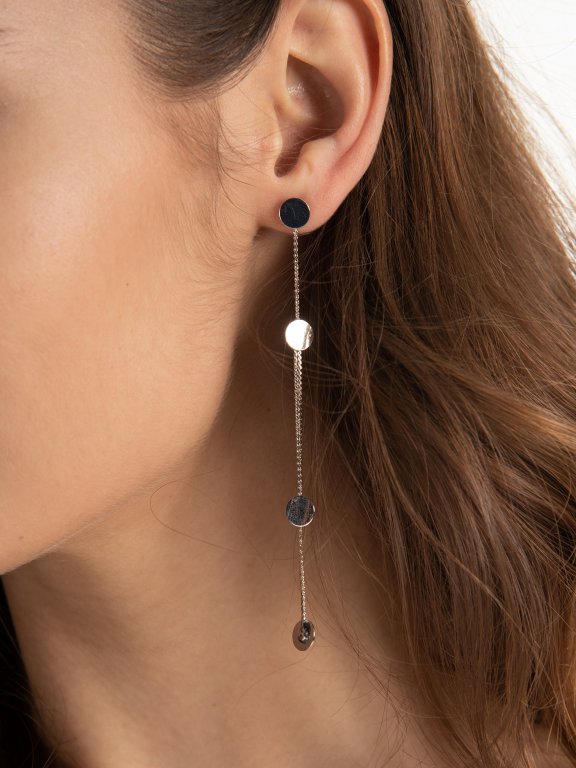 Long drop earrings