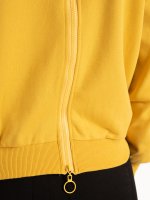 Sweatshirt with zipper on back