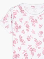 Flower print t-shirt