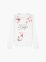 Sweatshirt with floral print