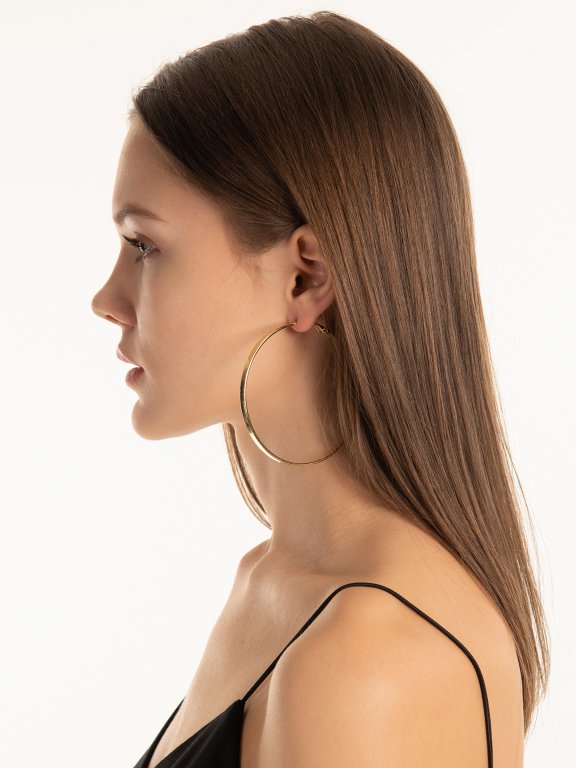 Basic big hoop earrings