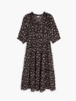Květované šifónové midi šaty