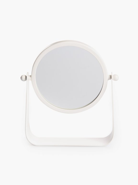 Round mirror with stand