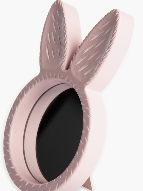Mirror with bunny ears