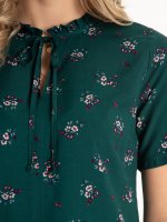 Floral viscose blouse