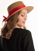 Fedora hat with ribbon