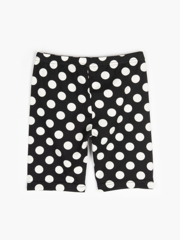 Polka dot cycling shorts