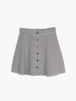 Button down mini skirt