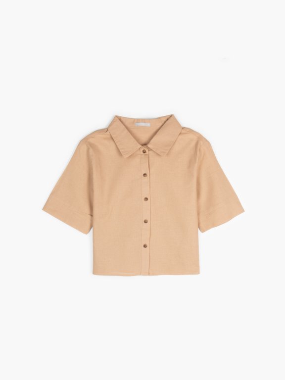 Cotton crop blouse