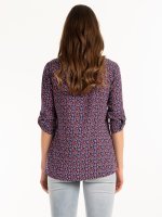 Printed viscose blouse