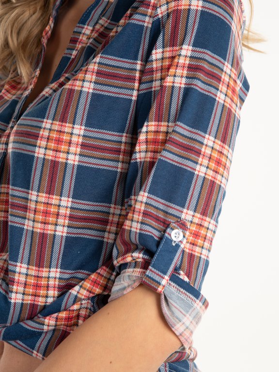 Checked blouse