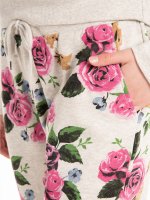 Floral print sweatpants
