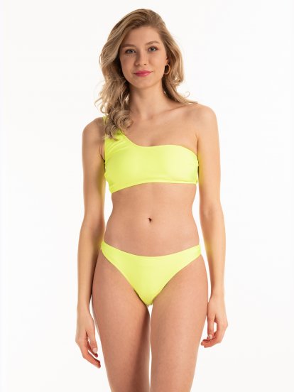 One-shoulder bikini top