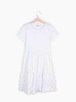 Organic cotton ruffle dress