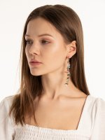 Long stone earrings
