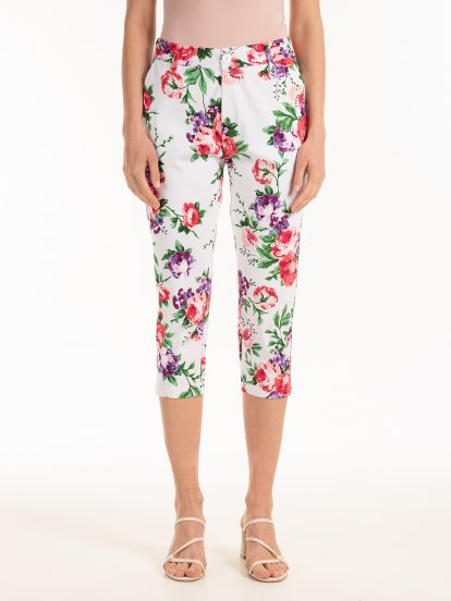 Floral print pants