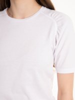 T-shirt basic z bawełny raglanowej