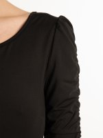 Bodysuit with ruffle sleeves