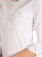 T-shirt with roll up sleeves