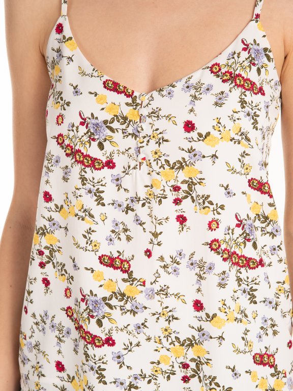 Strappy floral top
