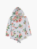 Floral print hoodie