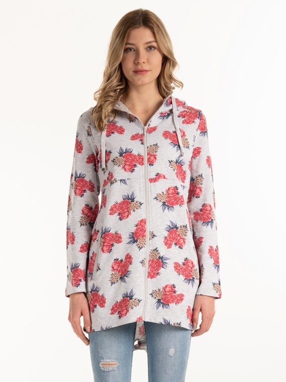 Bluza z kwiatowym nadrukiem