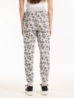 Sweatpants with floral print