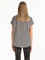 Striped loose fit blouse