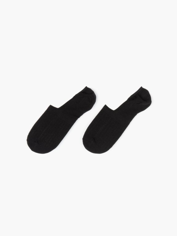 Dva páry neviditelných ponožek se silikonovým proužkem