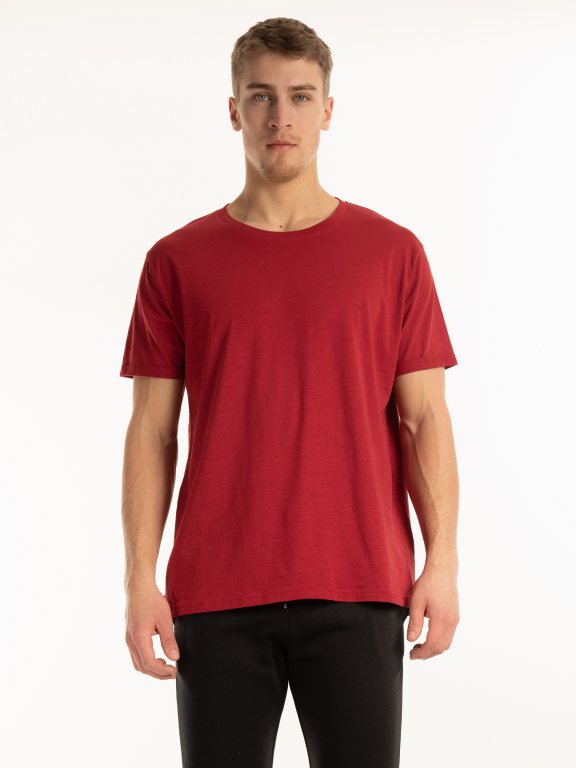 T-shirt basic z bawełny