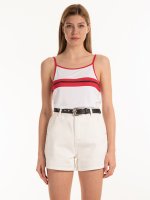 Tank top with stripes